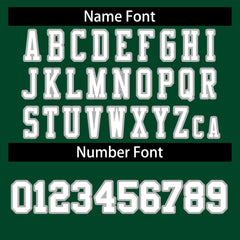 Custom Green White-Gray Classic Style Authentic Football Jersey