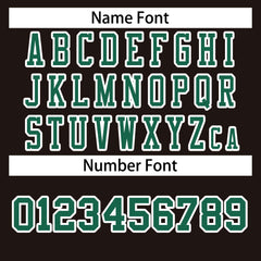 Custom Brown Kelly Green-White Classic Style Authentic Football Jersey