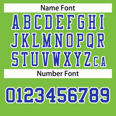 Custom Neon Green Royal-White Classic Style Authentic Football Jersey