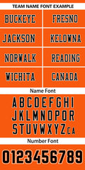 Custom Orange Black-White Classic Style Mesh Authentic Football Jersey
