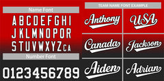 Custom Red Black Gradient Fashion Authentic Baseball Jersey