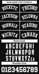 Custom Black White-Black Classic Tops Basketball Jersey