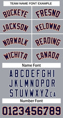 Custom Gray Navy-Orange Classic Tops Basketball Jersey