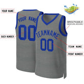 Custom Dark Gray Royal Classic Tops Basketball Jersey