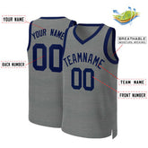 Custom Dark Gray Navy Classic Tops Basketball Jersey