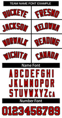 Custom White Red-Black Classic Tops Basketball Jersey