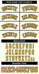 Custom Khaki Yellow-Navy Classic Tops Basketball Jersey