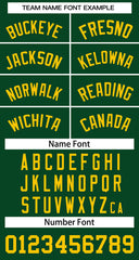 Custom Green Gold Classic Tops Basketball Jersey