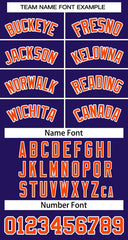 Custom Purple Orange-White Classic Tops Basketball Jersey