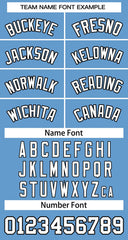 Custom Light Blue White-Black Classic Tops Basketball Jersey