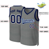 Custom Dark Gray Navy-White Classic Tops Basketball Jersey