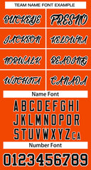 Custom Orange Black-White Classic Tops Basketball Jersey