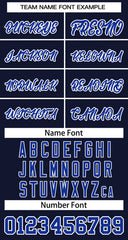 Custom Navy Royal-White Classic Tops Basketball Jersey