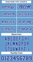 Custom Light Blue Royal-White Classic Tops Basketball Jersey