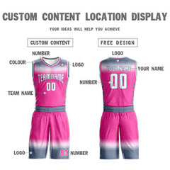 Custom Gray White White-White Gradient Fashion Sets Basketball Jersey