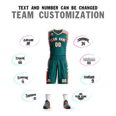Custom Aqua Orange White Classic Sets Mesh Basketball Jersey