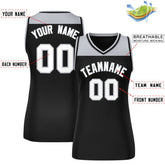Custom Gray Black Color Block Fashion Tops Mesh Basketball Jersey For Women