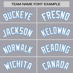 Custom Light Gray White-Light Blue Thick Slash Fashion Tops Mesh Basketball Jersey For Women