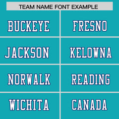 Custom Aqua Personalized Classic Authentic Football Jersey