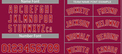Custom Crimson Red-White Classic Tops Casual Basketball Jersey