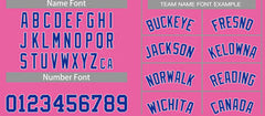 Custom Pink Royal-White Classic Tops Men Casual Basketball Jersey