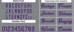 Custom Dark Gray Purple Classic Tops Casual Basketball Jersey