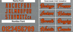 Custom Dark Gray Orange Classic Tops Casual Basketball Jersey