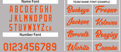 Custom Gray Orange Classic Tops Casual Basketball Jersey