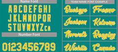 Custom Teal Yellow-White Classic Tops Casual Basketball Jersey