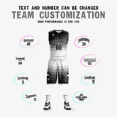 Custom Black White-Gray Double Side Sets Sportswear Basketball Jersey