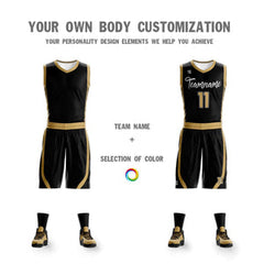 Custom Black White Double Side Sets Design Sportswear Basketball Jersey