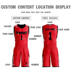 Custom Basketball Jersey Team Sportwear Uniforms Reversible Shirts for Adults/Youth