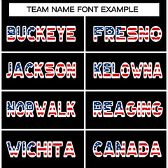 Custom Black White-Red American Flag Authentic Baseball Jersey