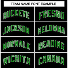 Custom Black Green-White Stripe Fashion Tops Breathable Basketball Jersey