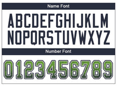 Custom Neon Green Navy-Gray Drift Fashion Mesh Authentic Football Jersey