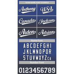 Custom Blue Navy-White Gradient Fashion Authentic Baseball Jersey