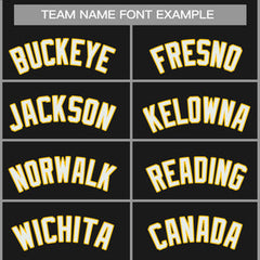 Custom Black White-Yellow Classic Tops Casual Basketball Jersey