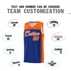 Custom Royal Orange Classic Sets Sports Uniform Basketball Jersey