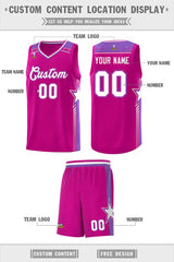 Custom Red White Star Graffiti Pattern Sports Uniform Basketball Jersey