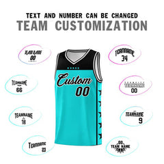 Custom Bright Green Black Personalized Star Pattern Sports Uniform Basketball Jersey