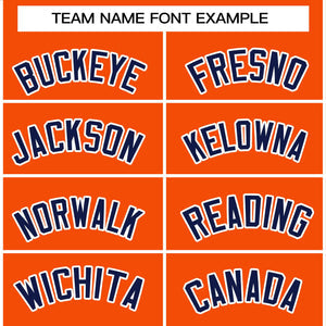 Custom Orange White-Navy Classic Tops Men Casual Bull Basketball Jersey