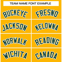 Custom Gold White-Kelly Green Classic Tops Men Casual Bull Basketball Jersey