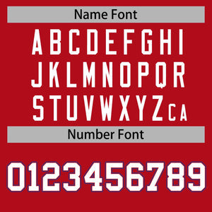 Custom Red Royal-Red Classic Tops Men Casual Bull Basketball Jersey