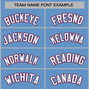 Custom Light Blue Red-Royal Classic Tops Men Casual Bull Basketball Jersey