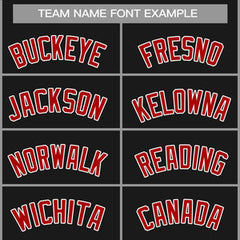 Custom Black Red-White Classic Tops Casual Basketball Jersey