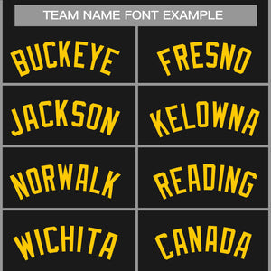 Custom Black Yellow Classic Tops Casual Basketball Jersey