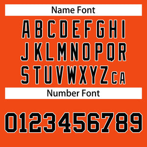 Custom Orange Black-White Classic Tops Casual Basketball Jersey