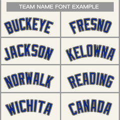 Custom Cream Royal-Yellow Classic Tops Casual Basketball Jersey