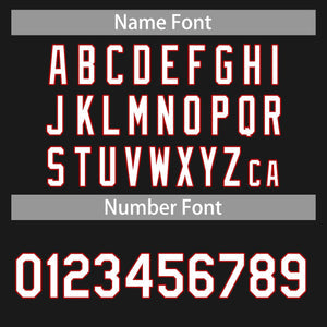 Custom Black White-Red Classic Tops Casual Basketball Jersey