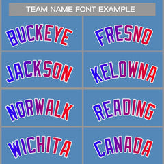 Custom Light Blue Royal-White Classic Tops Casual Basketball Jersey